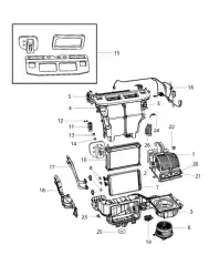 Испаритель кондиционера 68029726AC CHRYSLER