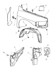 Крыло DODGE 55276208AD