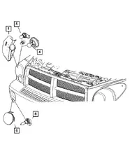 Фара DODGE 55077720AE