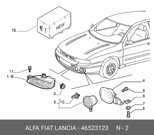 Фара FIAT 46523123