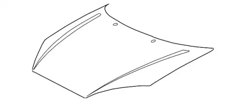 Капот YS4Z-16612-SA FORD