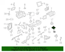 Вентилятор отопителя FORD XL7Z-19805-EA