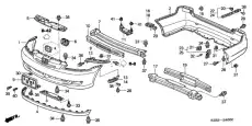  НАПРАВЛЯЮЩАЯ БАМПЕРА 71593S5A000 HONDA