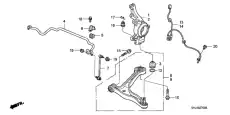 Рычаг подвески HONDA 51350SHJA03
