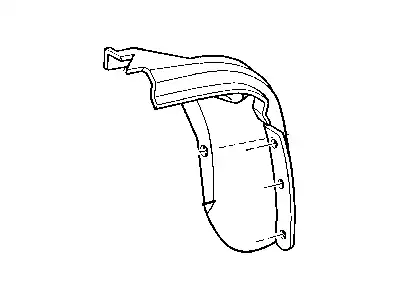 Подкрылок JEEP 55295592