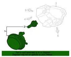 Фара противотуманная MAZDA LE4651680C