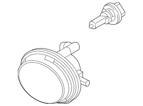Фара противотуманная MAZDA LE4651680C