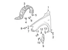 Подкрылок MAZDA BP4K56140H