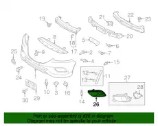 Решетка бампера MAZDA TK2250C21
