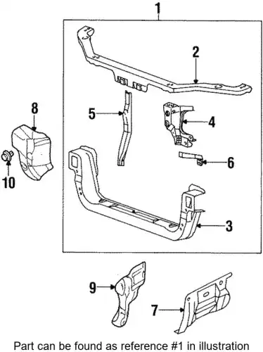 Панель передняя MR208733 MITSUBISHI