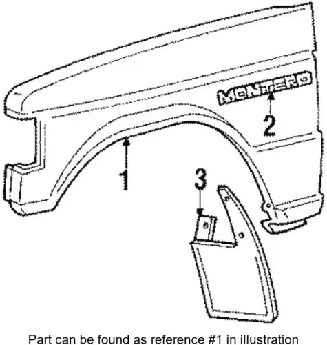 Крыло MITSUBISHI MB408832