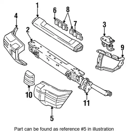 Угол бампера левый MB831047 MITSUBISHI