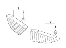 Решетка радиатора MITSUBISHI MN161115