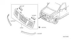 Решетка радиатора NISSAN 623107S200