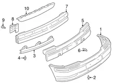 Бампер передний 10278507 OPEL