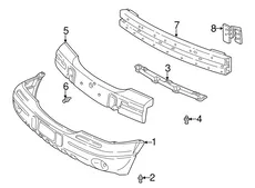 Усилитель бампера OPEL 10443363