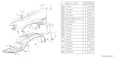 Крыло SUBARU 57110AA070