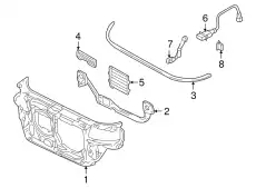 Балка поперечная 8D0805851F VAG