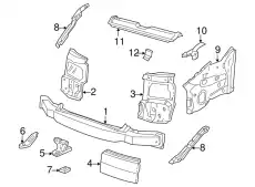 Балка поперечная 701803671H VAG