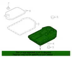 Масляный картер коробки передач 01V321359A VAG