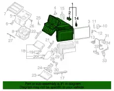Испаритель кондиционера 7L0819087AA VAG