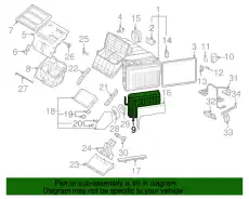 Испаритель кондиционера 4L1820103 VAG