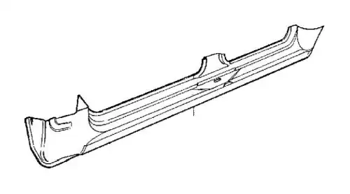 Порог правый 675166 VOLVO
