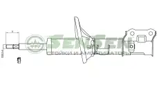 АМОРТИЗАТОР HYUNDAI GETZ 02- ПЕР.ЛЕВ.ГАЗ. КОД 42130151 SENSEN