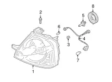 Фара SUZUKI 3532050J00