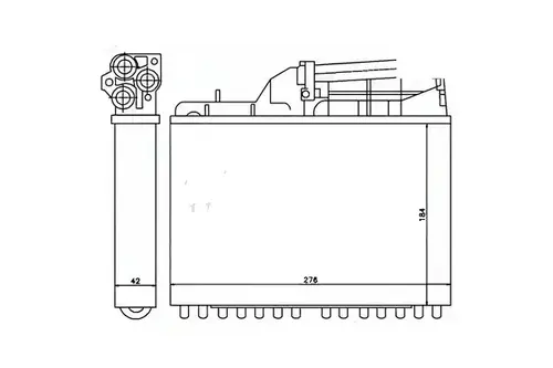 Радиатор печки SAT ST-BM52-395-A0