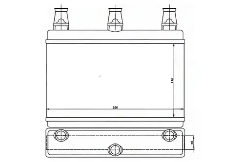 Радиатор печки SAT ST-BM60-395-0
