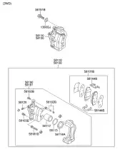 СУППОРТ ПЕРЕДНИЙ ЛЕВЫЙ В СБОРЕ 581102S550 HYUNDAI