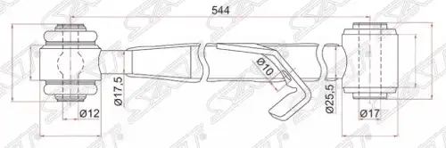 Рычаг подвески SAT ST-48720-42020