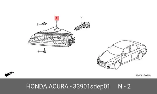 Фара противотуманная HONDA 33901-SDE-P01