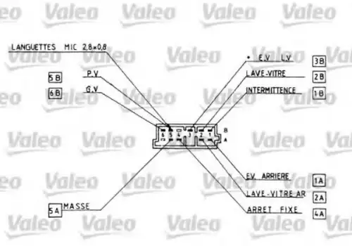 Переключатель подрулевой VALEO 251222