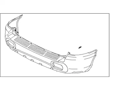 Бампер задний 8661026910 HYUNDAI