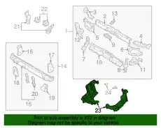  LC6256321A MUD GUARD MAZDA