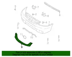 Решетка радиатора MAZDA ECY1-50-711B