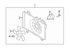 Fan, radiator ZJ38-15-210 MAZDA