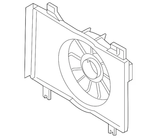 Fan, radiator ZJ38-15-210 MAZDA