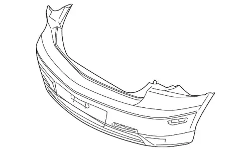 Бампер задний BN9C-50-221HAA MAZDA