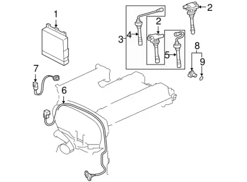 Катушка зажигания MITSUBISHI 1832A010