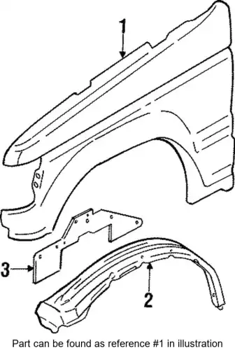 Подкрылок MITSUBISHI MR376052