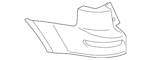 x BUMPER,RR CORNER, 6410A217XA MITSUBISHI