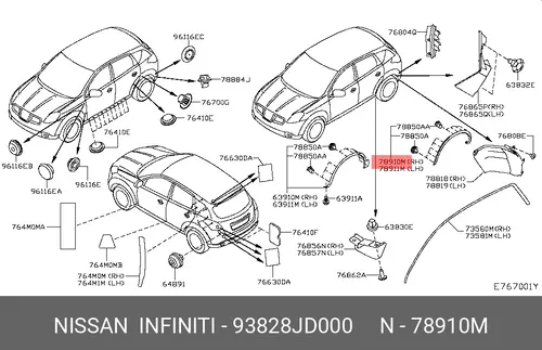 деталь 93828JD000 NISSAN