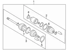 Шрус Subaru Impreza GDB EJ20 6MT 4WD, 04- 28393FE110