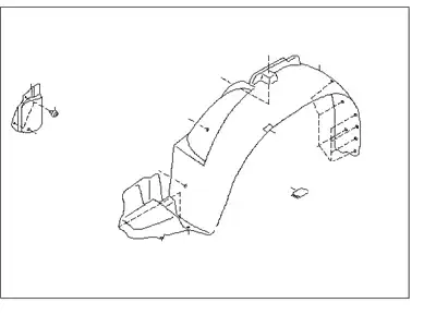 Подкрылок SUBARU 59110SA000