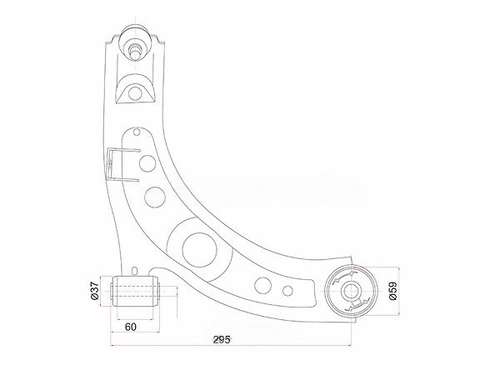 Рычаг подвески SAT ST-48068-B1080