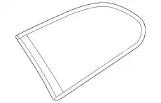 Боковое стекло П с уплотнит. Gruen 51377163606 BMW