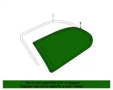 Боковое стекло П с уплотнит. Gruen 51377163606 BMW